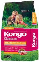 Kongo Gatos Adultos Carne y Pollo  1Kg